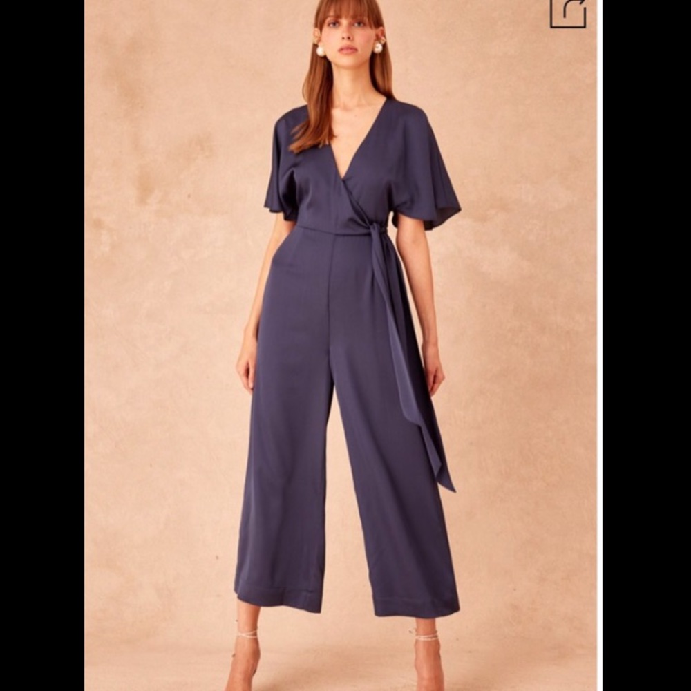 BHLDN Raindrops jumpsuit in midnight